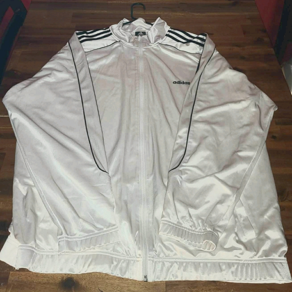 White Adidas Vintage Zipup